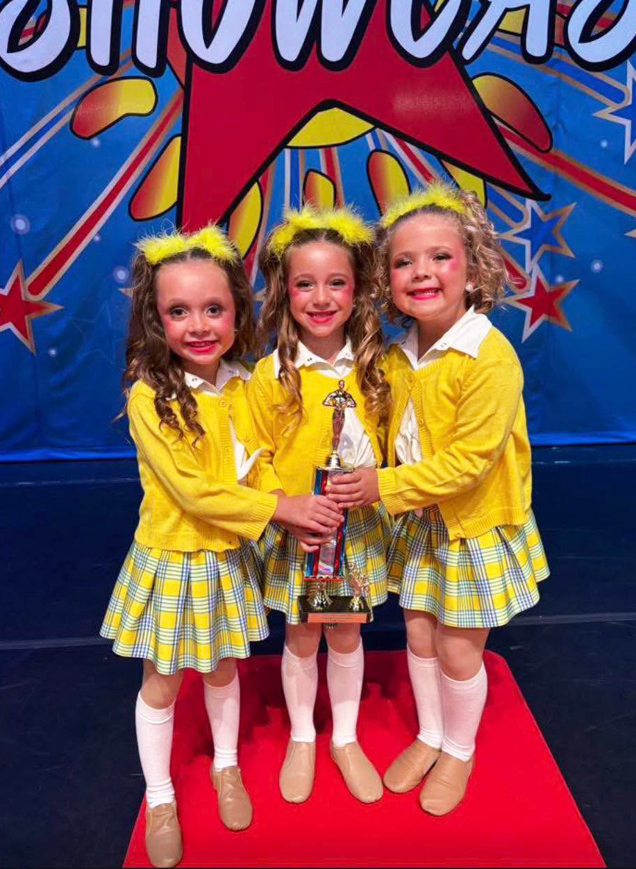 TINY DANCERS Everlee Taylor, Georgia Pigg and Brooke Fuston have spent the season under the dedicated instruction of Ms. Sherry in Lubbock. | COURTESY PHOTO