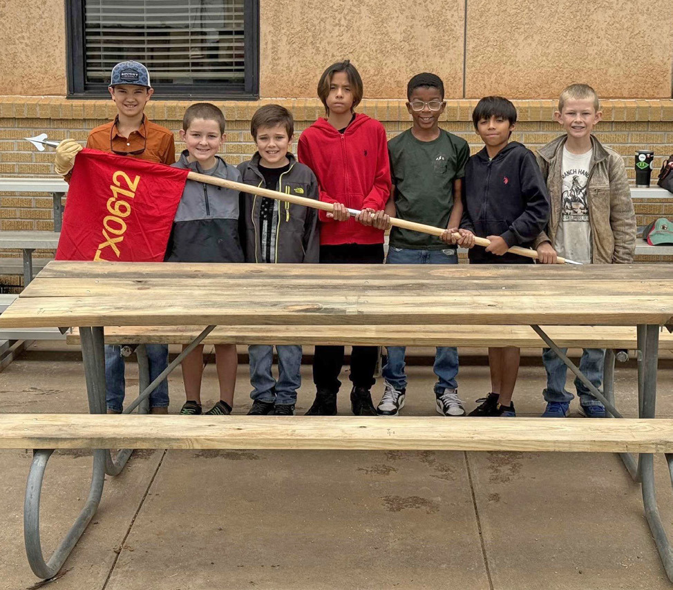 TRAIL LIFE TROOP 0612 restored the picnic table at the Paducah school’s playground as a service project and for the opportunity to learn about woodworking. | COURTESY PHOTO