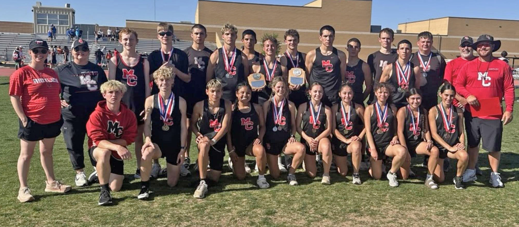 MOTLEY HONORS The Motley County Matadors and Lady Mats competed at the Area track meet in Post last week. Motley County had 10 girls and 16 boys competing and advanced 6 girls and 10 boys to the Region meet, which is scheduled for next Friday and Saturday in Levelland. | COURTESY PHOTOS
