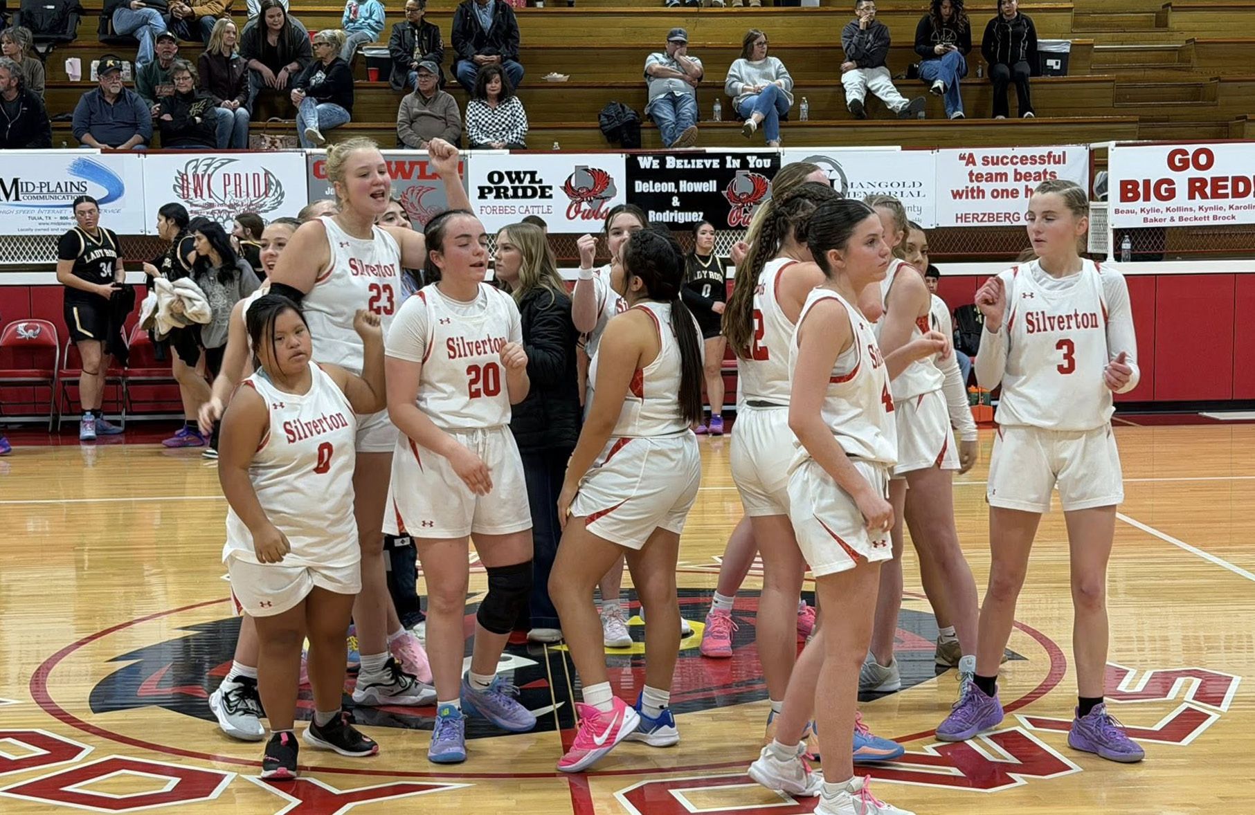 WINNING WAYS The Silverton Lady Owls continue on the march toward the playoffs, defeating the Kress Lady Roos 44-28 on Jan. 22. | COURTESY PHOTO