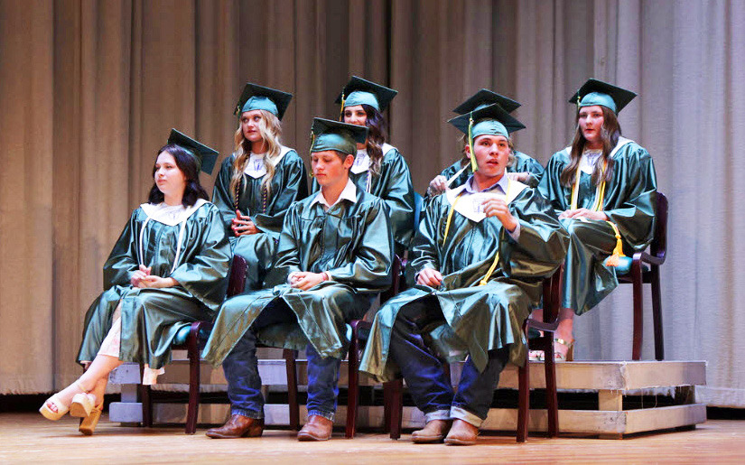 The Guthrie Common School District Class of 2024 commencement was held last week at the school, with seven seniors graduating. | COURTESY PHOTO
