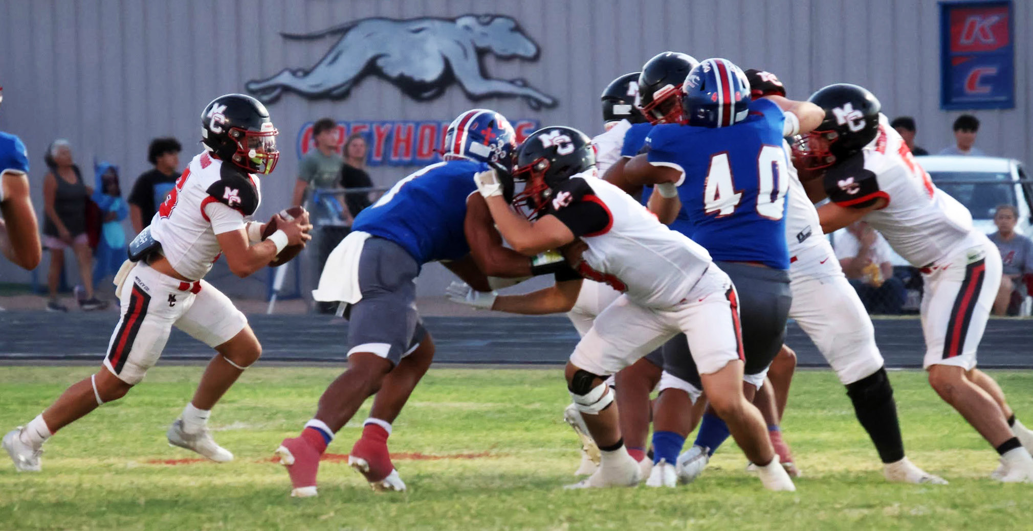 MATADORSWIN The Motley County Matadors defeated the Knox City Greyhounds 56-49 on the road Friday night. The #2-in-the-state Matadors are undefeated (4-0) for the season. | COURTESY PHOTOS
