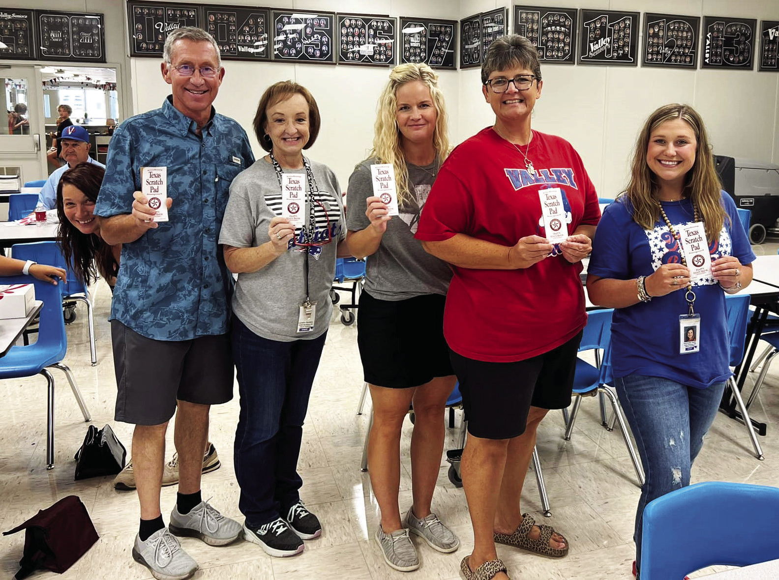VALLEY TEACHER IN-SERVICE Happy State Bank showed their appreciation to Valley teachers last week with boxed lunches from Chik-Fil-A, along with door prizes. | COURTESY PHOTO