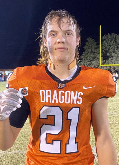 Senior HagenTucker of the Paducah Dragons varsity football team was selected Sticker Player of the Week by Texas 1A Fan. | TEXAS 1A FAN
