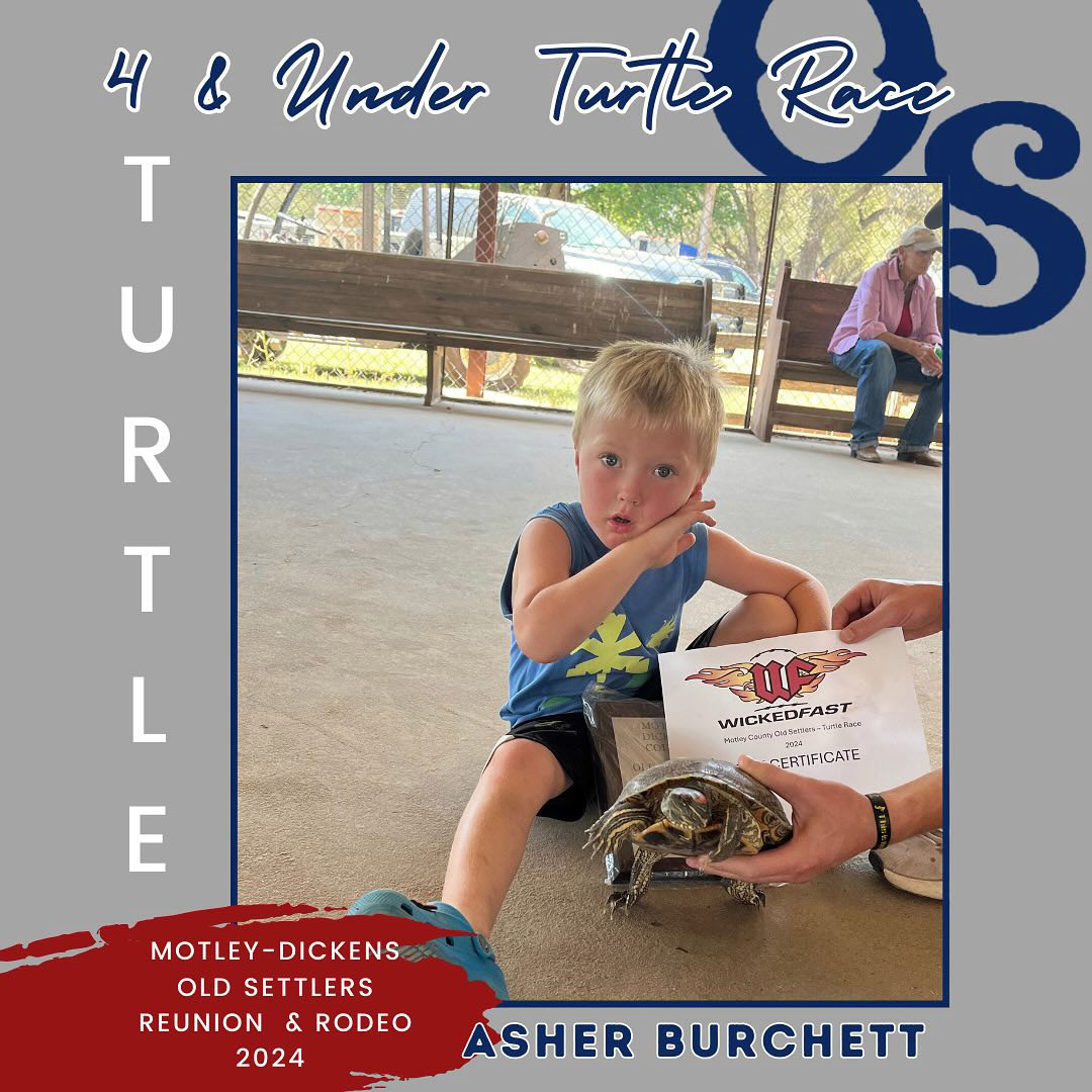 Turtle Race Winner, Ages 4 and under, Asher Burchett