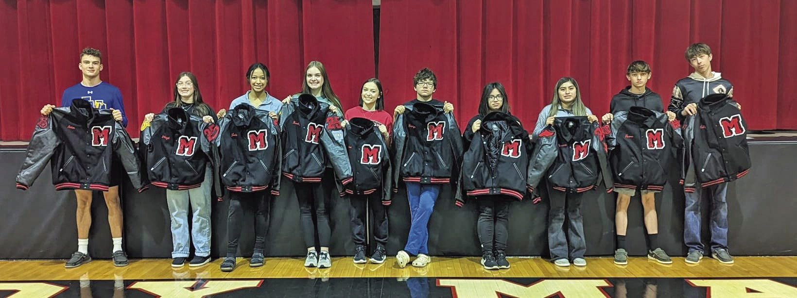 Coach Mike Bigham presented Motley County letter jackets to all those who earned them last year. Congratulations to these and all they have accomplished to this point. | COURTESY PHOTO