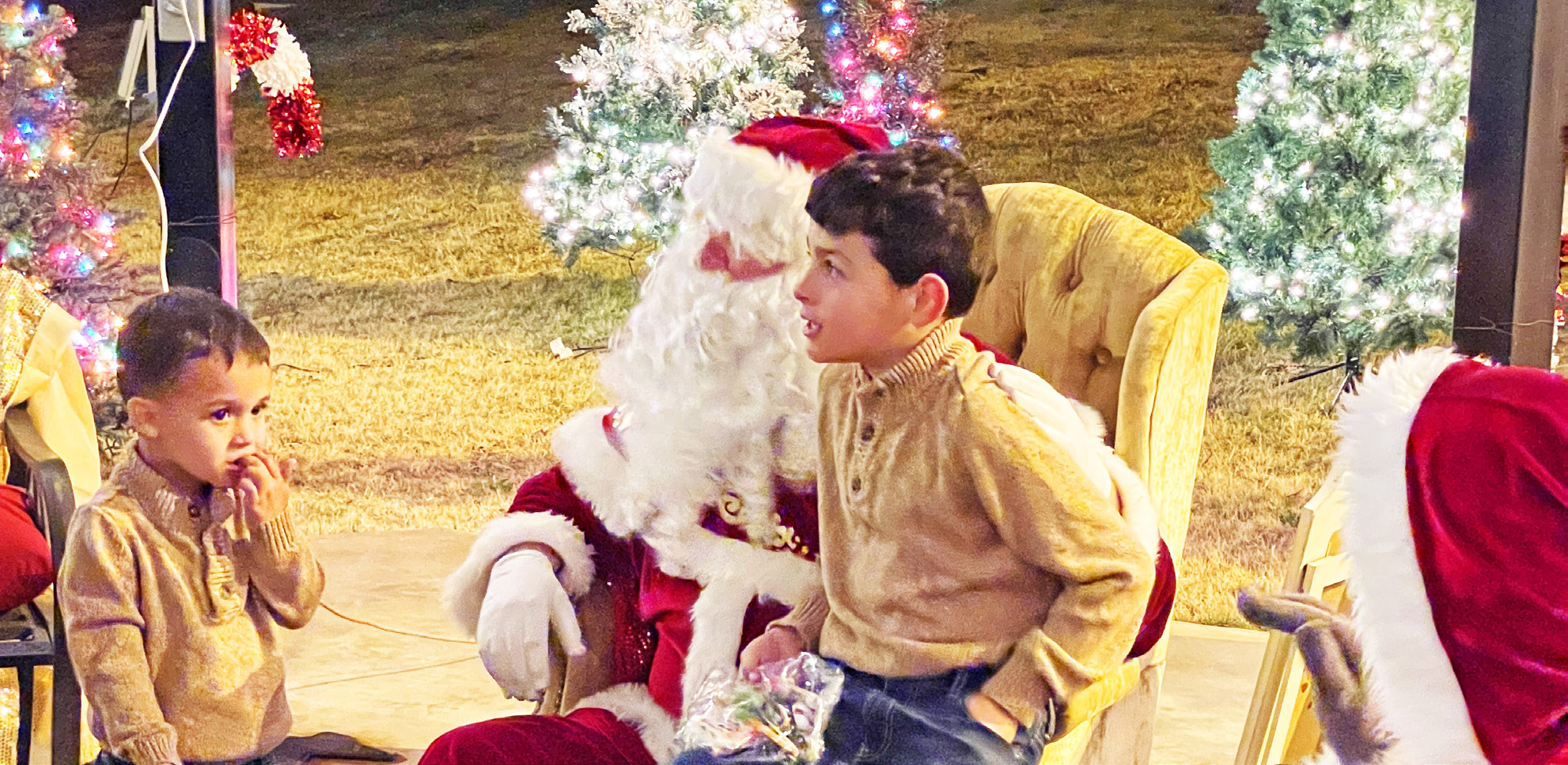 MAGIC IN MATADOR The magic of the Christmas season came to Matador last week with special holiday events all Thursday evening, including a lighted Christmas parade, the Grinch and other Seuss characters at the library, special shopping all night long, and Santa and Mrs. Claus welcoming children at the courthouse gazebo. | CAPROCK COURIER PHOTO