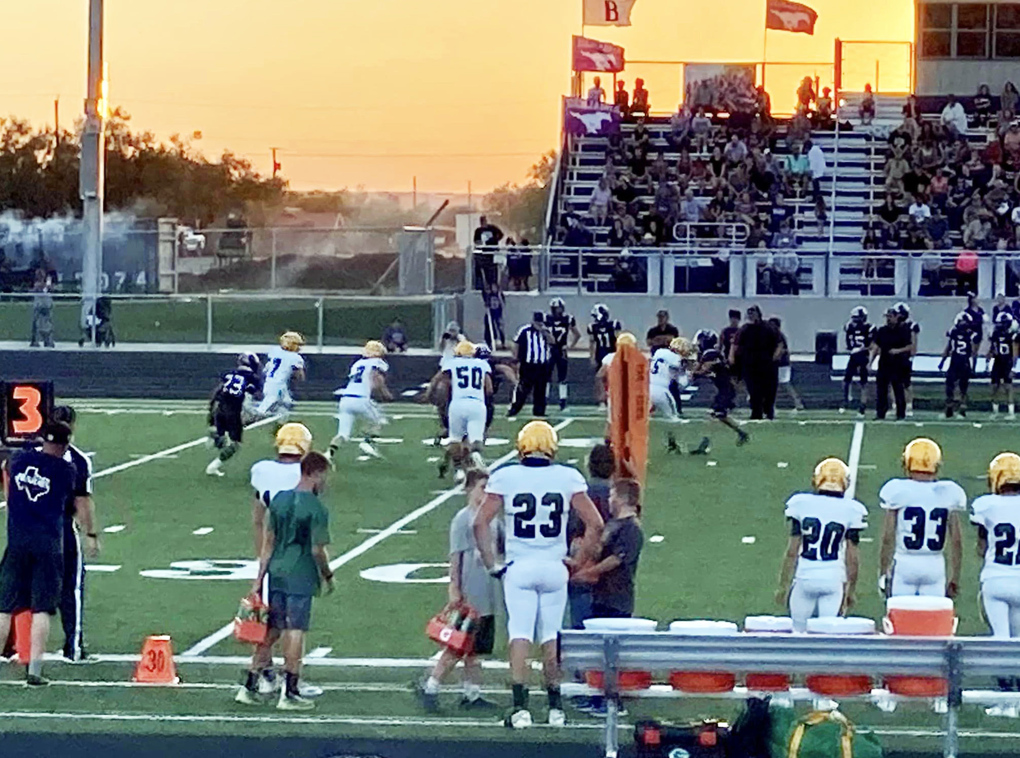 GUTHRIE FALLS The Guthrie Jaguars fell to the Benjamin Mustangs 88–0 Friday night. | COURTESY PHOTO