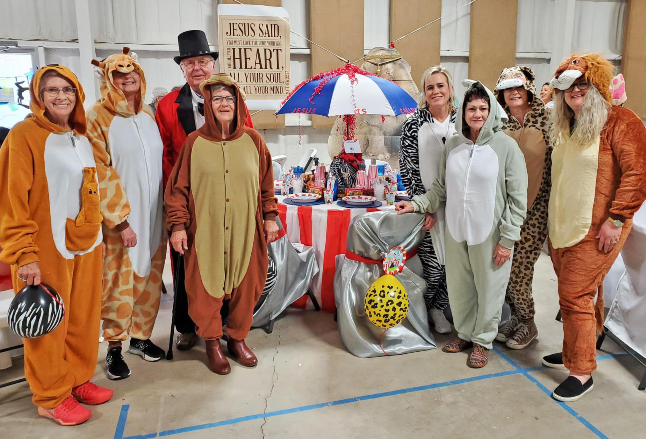 CIRCUS WITH A PURPOSE Approximately 80 people attended CrossView Christian Camp’s 2022 Festival of Tables, with 11 decorated tables featured. | COURTESY PHOTO