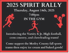 Motley County to introduce fall sports teams at 2025 Spirit Rally