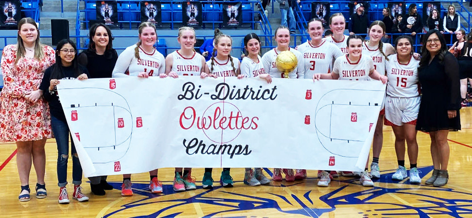 SILVERTON WINS The Silverton Lady Owls delivered a decisive playoff victory, defeating Fort Elliott 60-29 Monday night in Childress. | COURTESY PHOTO