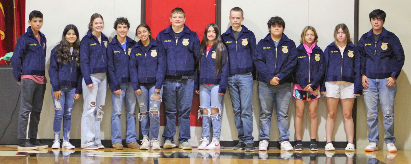 FFA JACKETS The newest members of the Motley County FFA received their official FFA jackets last week. | COURTESY PHOTO