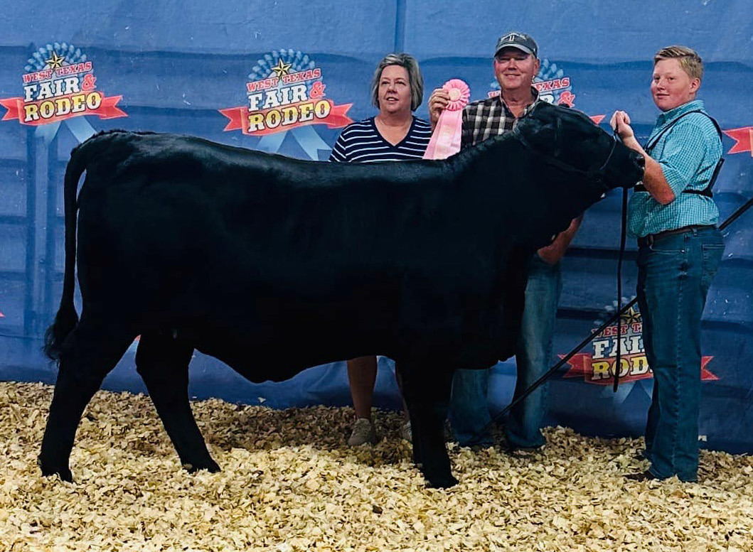 FIRSTTIME’S A CHARM DaxSaulmadeasplashwithhisdebutinto theshowcattleworld,winningReserveChampionARBheiferatthe WestTexas Fair in Abilene on Saturday, Sept. 6. | COURTESY PHOTO