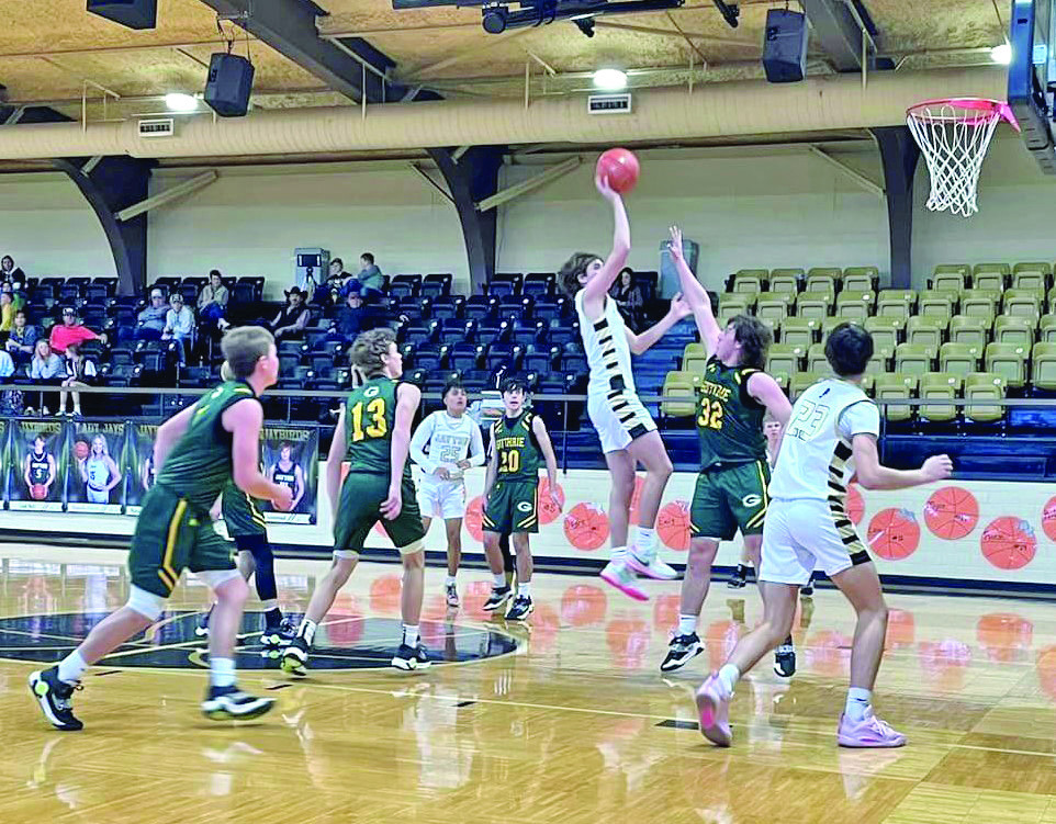 JAGS FALL The Guthrie Jaguars fell to the Jayton Jaybirds 89-36 last week. Ranked #2 in the state, the Jaybirds are 16-1 on the season and proved a tough foe. | COURTESY PHOTO