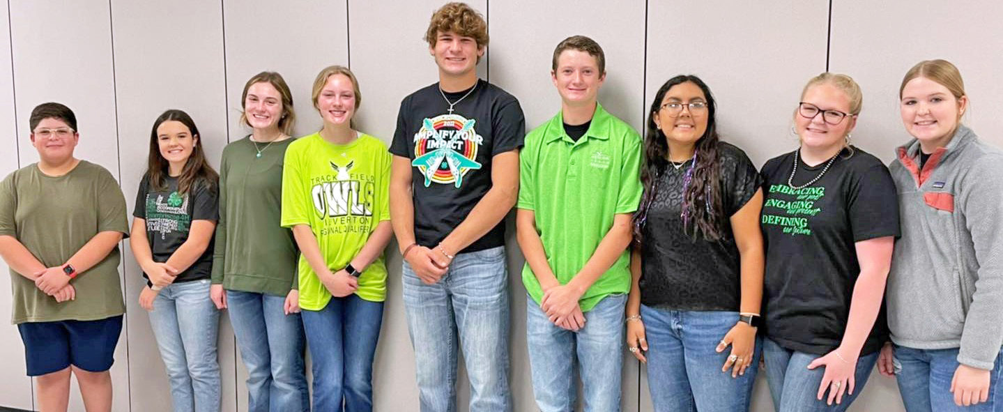 4-H WEEK Silverton 4-H officers promoted the benefits of the club to elementary and junior high students during National 4-H Week. | COURTESY PHOTO