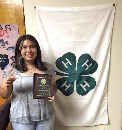 Congratulations go to Jacelyn Perryman, who was recognized by the Motley County 4-H club with her Gold Star award for her service, involvement, and leadership in Motley Co. 4-H. She will be attendingWesternTexas College in Snyder the fall. | COURTESY PHOTO