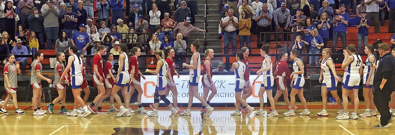 SEASON ENDS The Silverton Lady Owls took a tough loss to the Nazareth Swiftettes 55-39 Monday night in the Regional Quarterfinal playoff game at Amarillo Caprock High School. The 2024 Lady Owls were the first Silverton girls basketball team to advance to and win the Area championship in six years. Congratulations go out to them on a great season. | COURTESY PHOTO