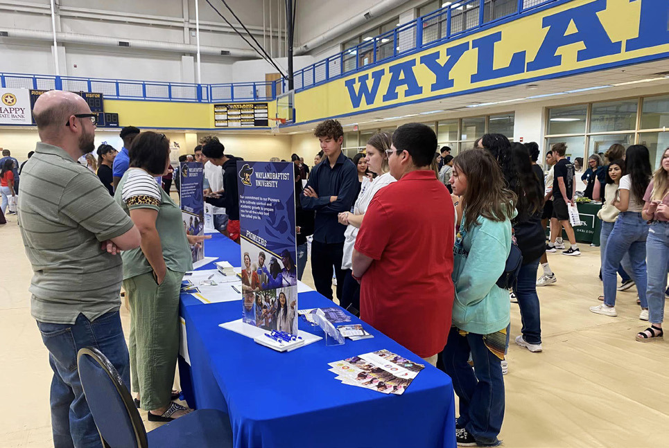 COLLEGE FAIR Silverton juniors and seniors attended a college fair at Wayland Baptist University in Plainview earlier this week. | COURTESY PHOTO