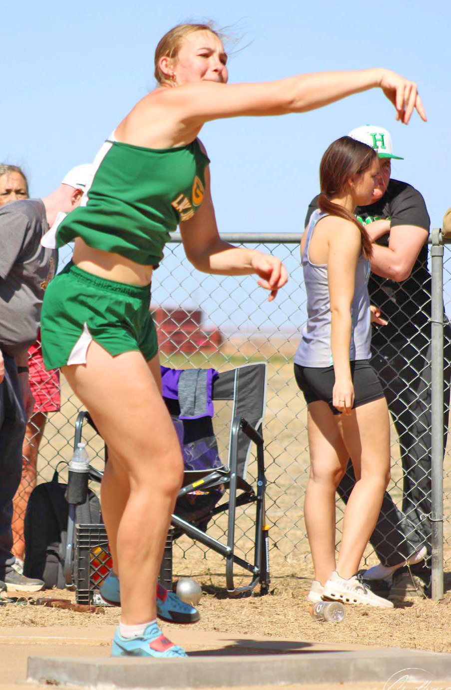 SierraJonescompetedintheRollingPlainsRelays in Jayton last week, finishing well in the 100m, 400m, and 200m. She finished 3rd in shot put with a throw of 31-4, and 6th in discus with a throw of 84-1. | COURTESY PHOTO