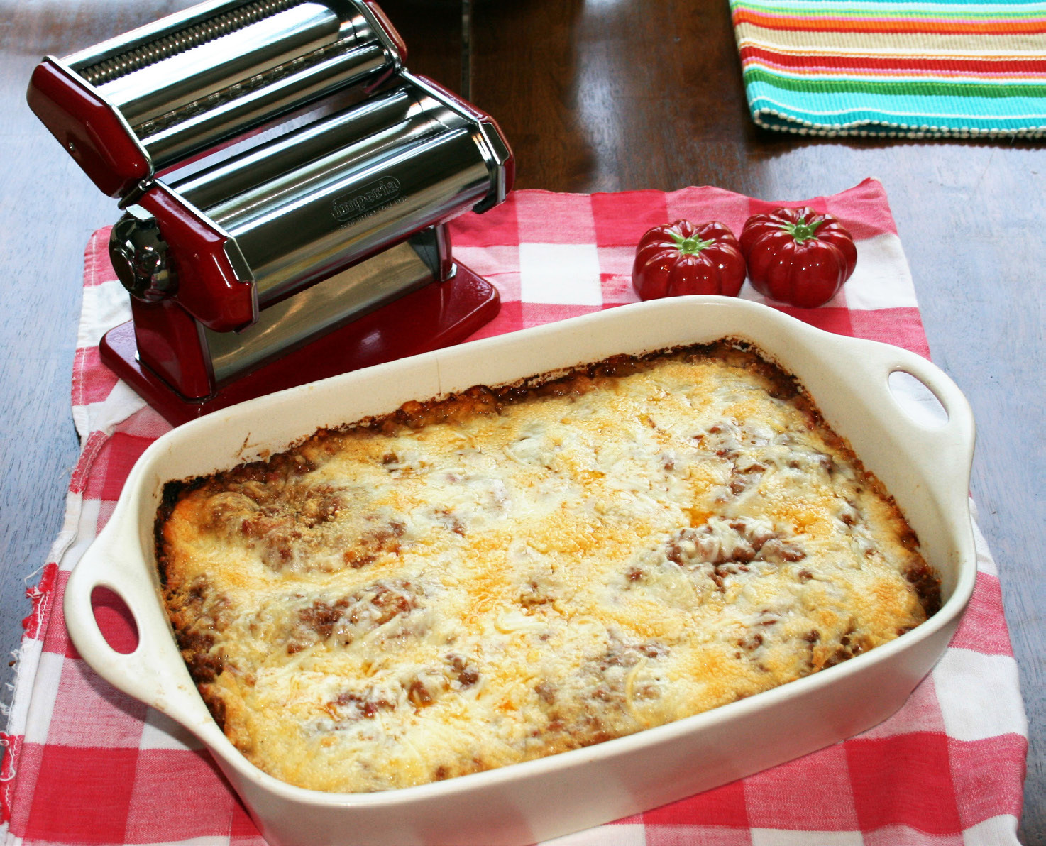 WITH A PASTA MACHINE, I have used this lasagna recipe for years, tweaking it from time to time. | ANGELINA LaRUE PHOTO