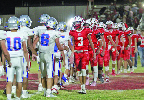RIVALRY RESULTS The storied football rivalry between Valley and Silverton played out anotherchapterThursdaynight as the Patriots toppled the Owls 57-12 in Silverton. | SHADI BUCHANAN PHOTO