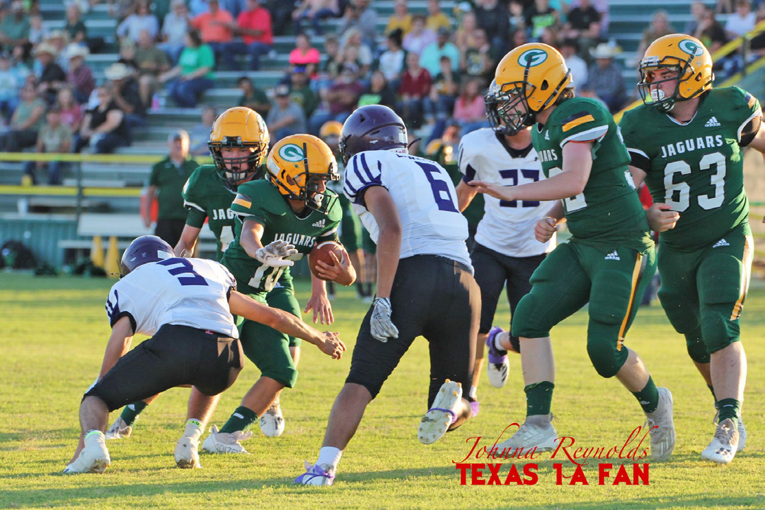 JAGS WIN The Guthrie Jaguars won in front of the home crowd last week, defeating the Lorenzo Hornets 34-19. This week they travel to Hart, where they’ll take on the Longhorns Friday night. | TEXAS 1A FAN PHOTO