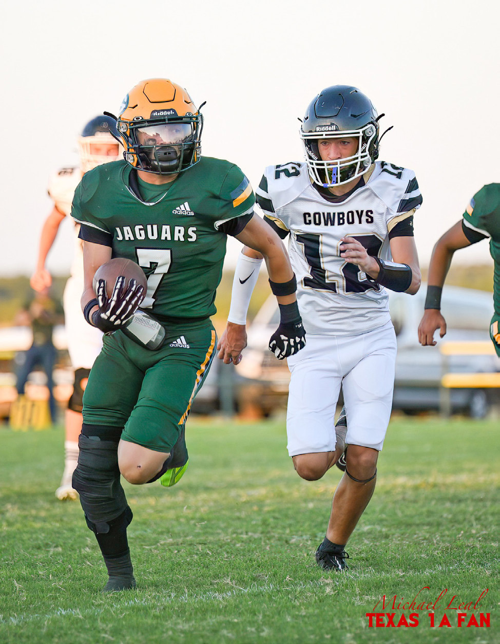 The Guthrie Jaguars varsity football team defeated Woodson 45-0 last week. | TEXAS 1A FAN