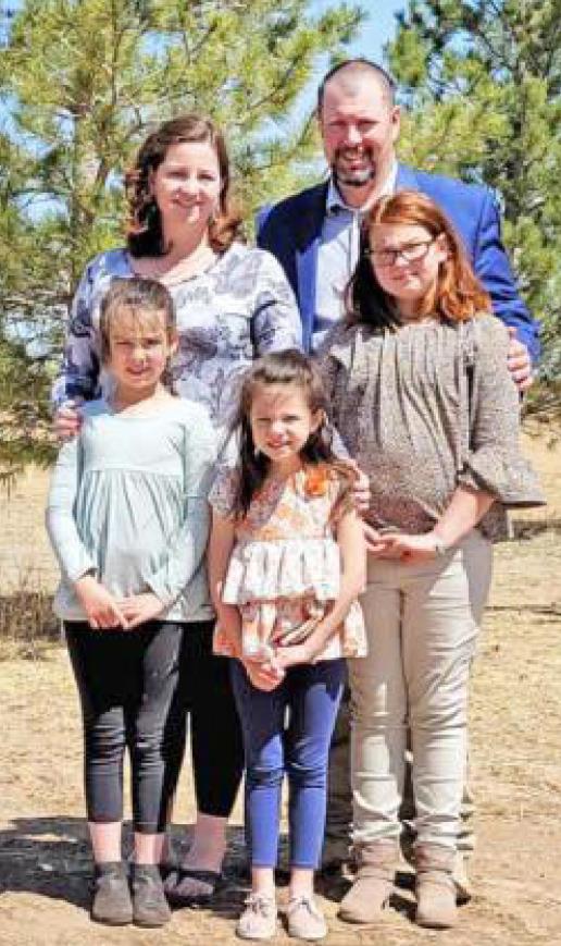 NEW MATADORS New Motley County ISD superintendent Kurt Koepke and his wife, Becki, have three daughters, MacKenzi, 10, Maci, 8, and MacKayli, 6. | COURTESY PHOTO