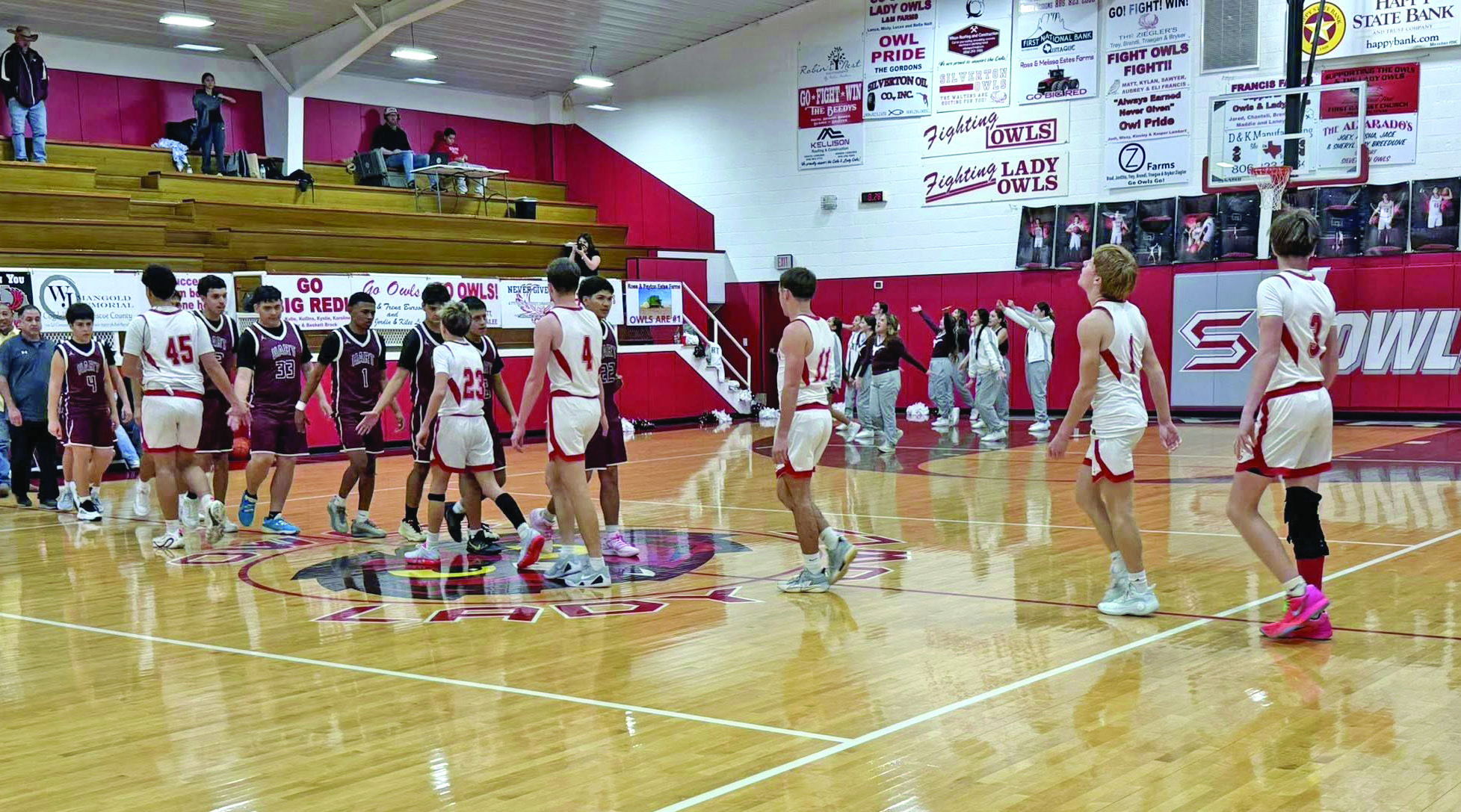 OWLS WIN On Friday, Jan 9, 2026, the Silverton varsity boys basketball team won their game against Hart High School by a score of 30-27. | COURTESY PHOTO
