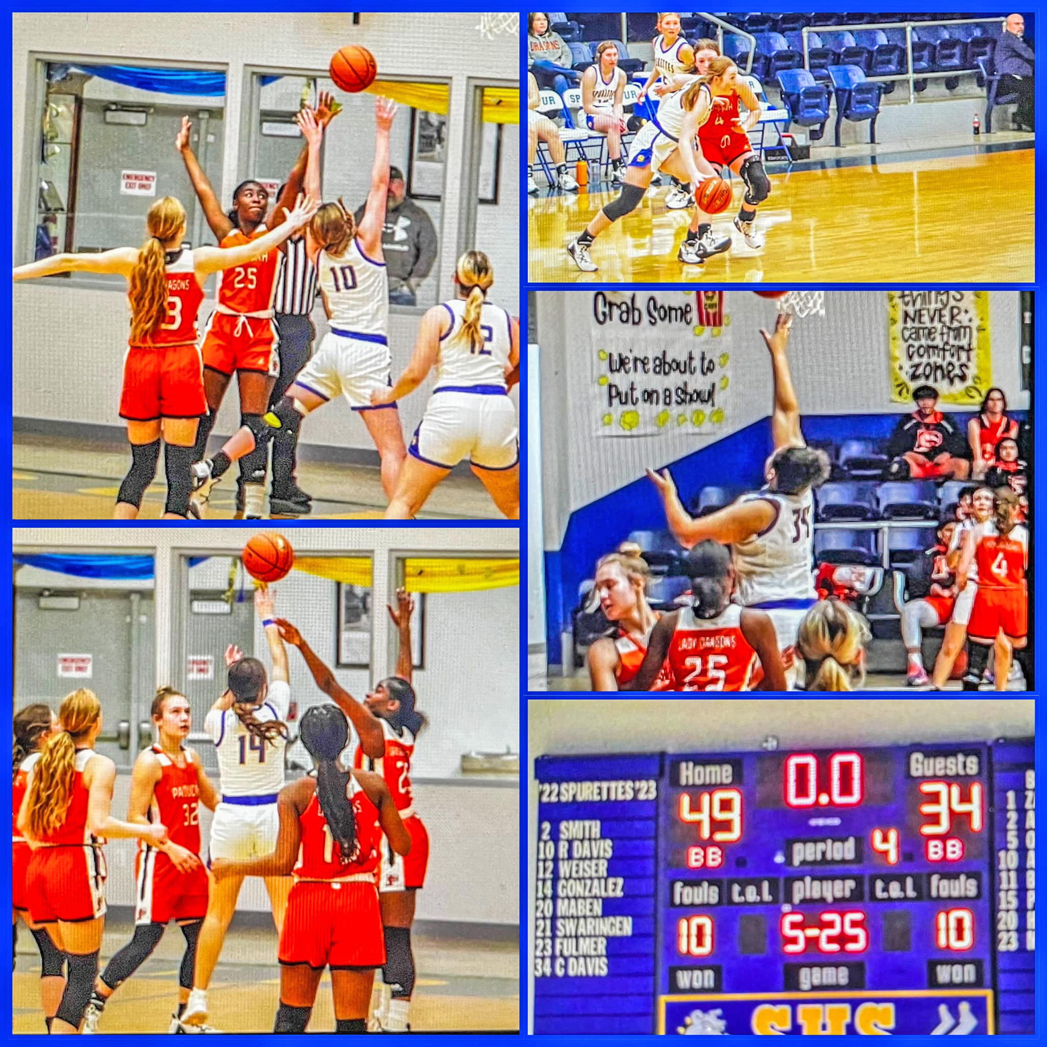 PADUCAH GIRLS The Paducah Lady Dragons girls varsity basketball split a pair of district games last week. Tuesday they lost to Spur on the road 49-34 and on Friday they defeated Motley County 56-33. | COURTESY PHOTO
