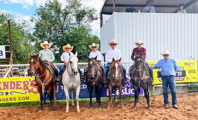 YOUTH RANCH RODEO First place at the Motley-Dickens Old Settlers Reunion &amp; Rodeo youth ranch rodeo went to the Hat Creek / EC Cattle team. | COURTESY PHOTO