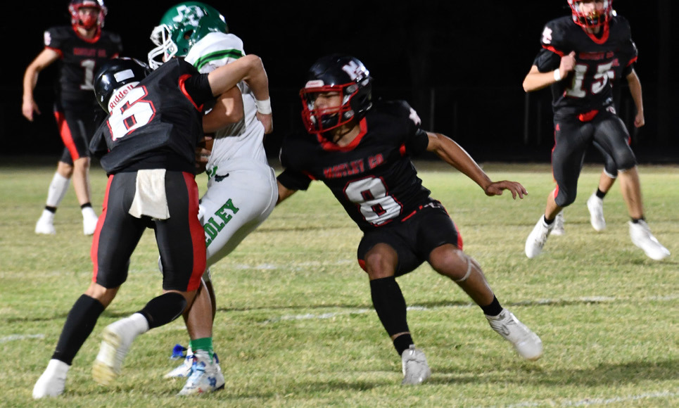 The Motley County Matadors defeated the Hedley Eagles last week 62-7 to remain undefeated and tied for the District lead. They are also ranked #4 in the State. | MOTLEY CO. YEARBOOK PHOTO