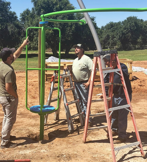 CITY OF TURKEY PLAYGROUND UPDATE Turkey Community Action Fund volunteers, community members, and kiddos have been gathering alongside representatives from the playground company to help install the new equipment. | COURTESY PHOTO