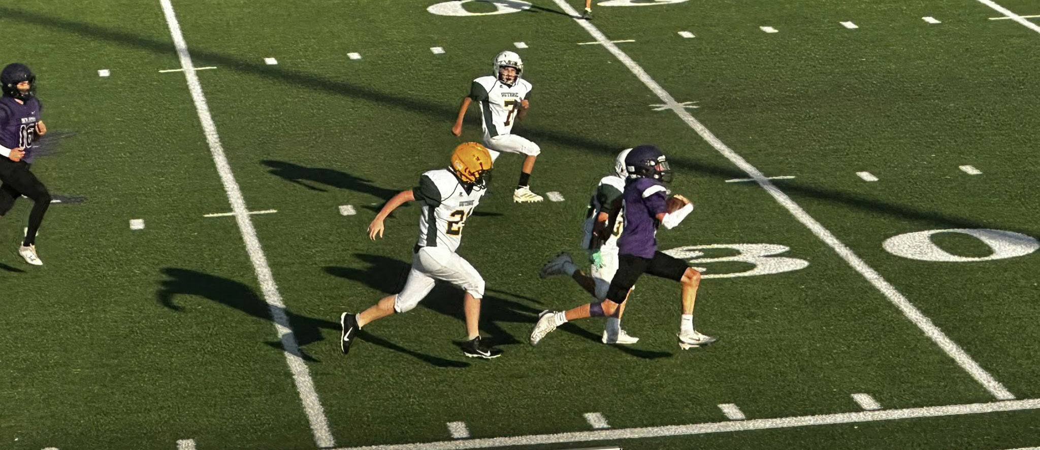GUTHRIE FALLS The Guthrie Jaguars took a tough loss on the road last week to the state-ranked Benjamin Mustangs 60-12. | COURTESY PHOTO