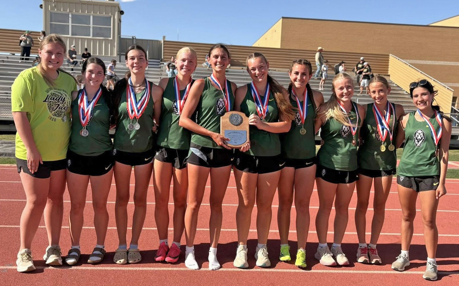 Guthrie girls win area track meet last week at Post