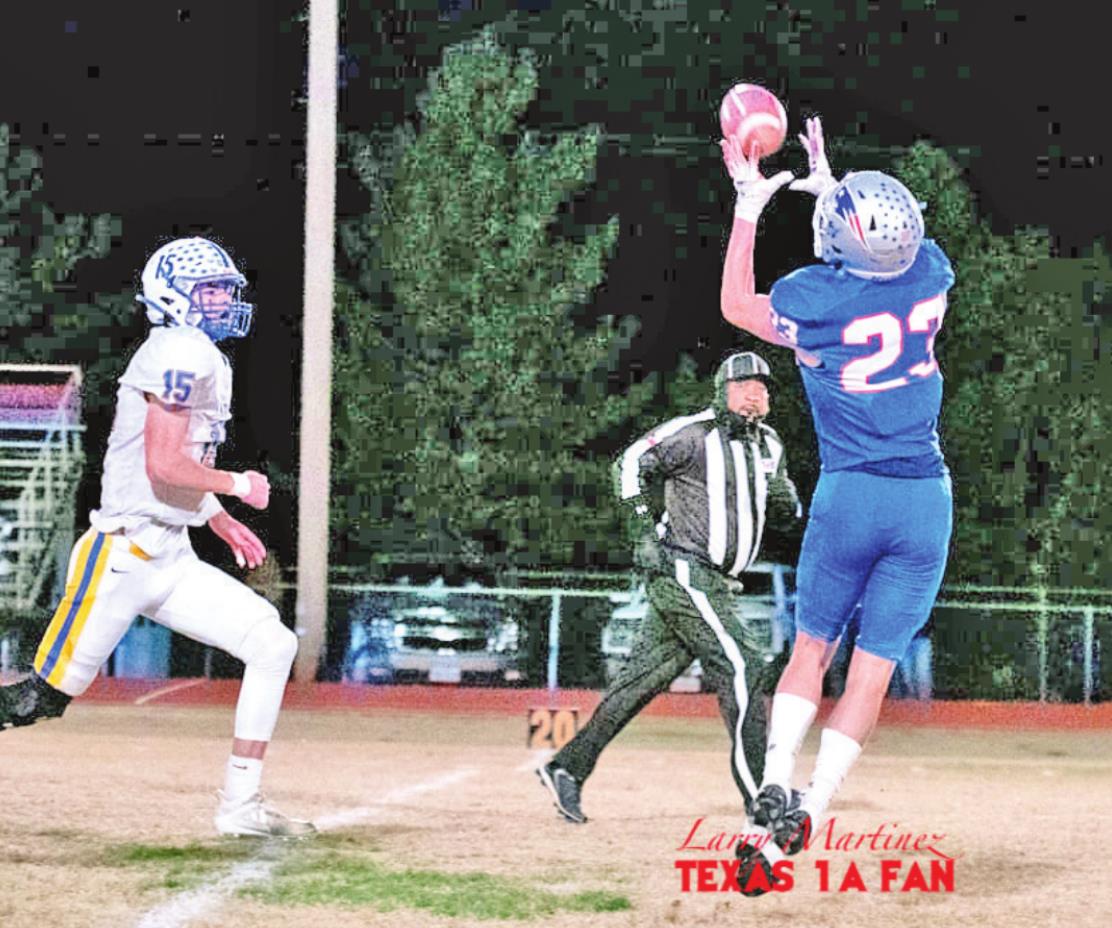 PATRIOTS PREVAIL The Valley Patriots advanced to the regional quarterfinals Friday night in Ralls by defeating the Nazareth Swifts in the bi-district playoff last week. | COURTESY PHOTO