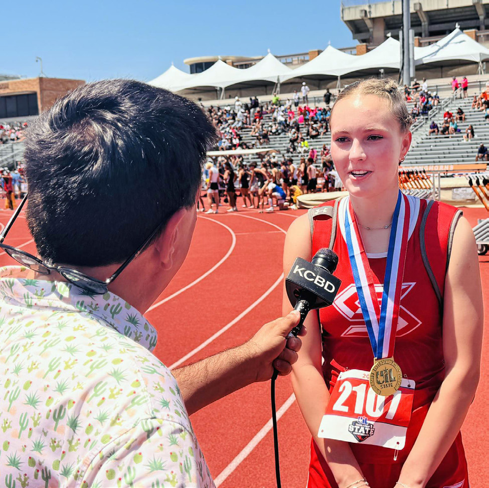 Maddie Francis placed 1st, earning the gold medal, with a jump of 5’-2.00”. COURTESY PHOTO