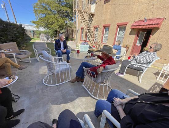 Frank holds town halls in Caprock Country