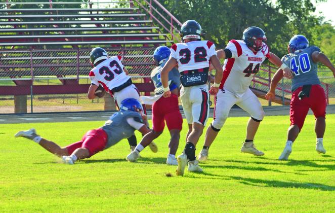 MOTLEY MOJO The Motley County Matadors are working toward an exciting season. Last week, they travelled to Knox City for a scrimmage. | COURTESY PHOTOS
