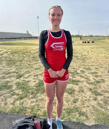 MADDIE FRANCIS placed 1st in the 300m hurdles, 1st in the high jump and 1st in the long jump.