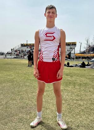 SLAYTON CAGLE placed 4th in the 110m hurdles.