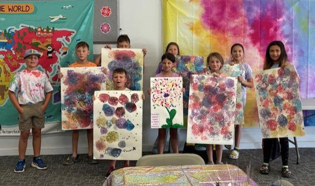 MOTLEY CO. LIBRARY The Motley County Library wrapped up its summer reading program last month with crafts and painting activities. | COURTESY PHOTOS