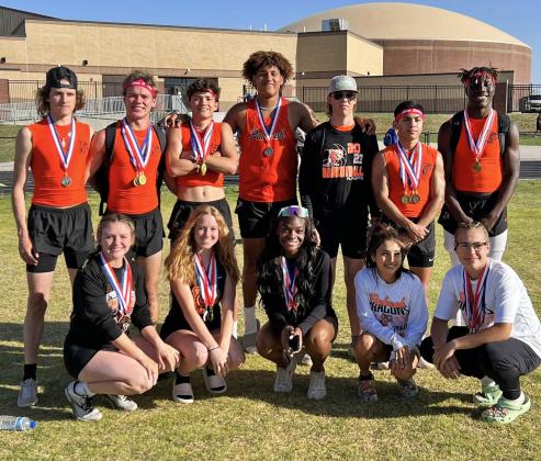REGIONAL BOUND The Paducah boys track team advanced in 8 events to the Regional Track Meet which will be held April 27 and 28 at South Plains College in Levelland. | COURTESY PHOTO