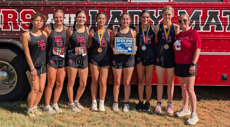 VARSITY GIRLS TEAM CHAMPIONS at the Silver Spur Cross Country Meet in Spur onWednesday, Sept. 3. | COURTESY PHOTO