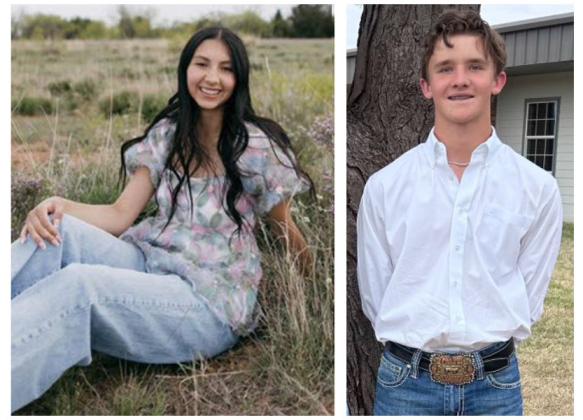 QUEEN AND KING Jayden Bagwell (left) and Carson Tucker will represent their community this year as Bob Wills Day royalty. | COURTESY PHOTO