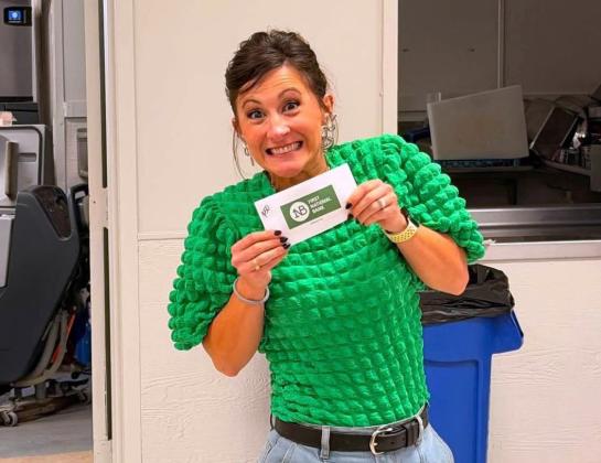 Last week, employees from the First National Bank Quitaque branch hosted a back-to-school lunch for teachers and staff at Valley ISD, and there were even a few surprises. | COURTESY PHOTOS