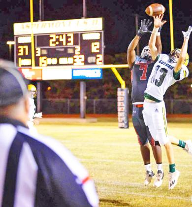 GUTHRIE FALLS The Guthrie Jaguars and the Aspermont Hornets battled Friday night in the rain. The Jags fell to the Hornets 67-18, dropping to 1-2 in district play. | COURTESY PHOTO