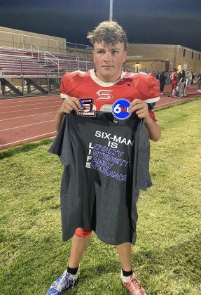 Andrew Dietrich of Silverton was selected a Player of the Week by the Six Man Fan sports site for his performance in last week’s Silverton versus Darrouzett football game. | COURTESY PHOTO