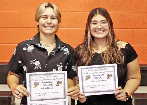 Paducah athletes were recognized last week at the school’s annual sports banquet. | COURTESY PHOTOS
