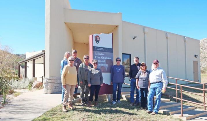 ARCHEOLOGY AMATEURS of the Canyonland Archeological Society from Cottle, Motley and Briscoe counties toured Alibates Flint Quarries National Monument Oct. 16. | CAROL CAMPBELL PHOTO